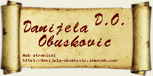 Danijela Obušković vizit kartica